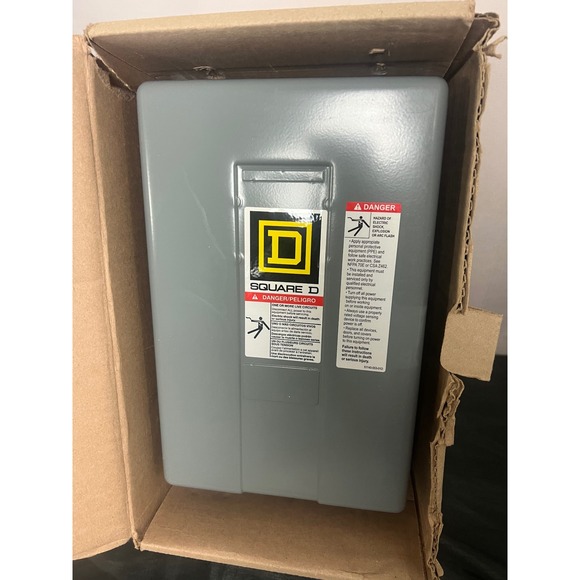 Square D Other - Square D 8903LG40V02 4 Pole Lighting Contactor 30A NEMA 1 Enclosure 120V Coil